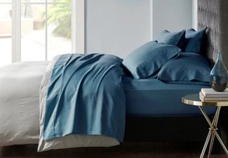 600TC Park Avenue Egyptian Cotton Sateen Sheet Set - Available in Four Colours & Two Sizes