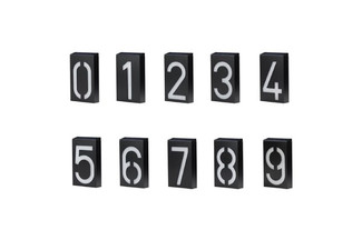 LED Solar House Number Light Sign - 10 Numbers Available