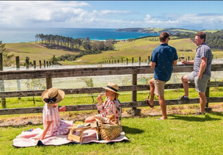 Matakana Local Artisan Picnic Box & Real Fruit Soda for Two - Option for Four - Upgrade to a Matakana Mystery Picnic Experience or Pedal n Picnic Experience