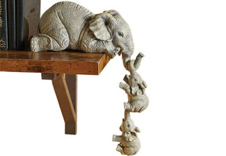 Set of Elephant Figurines - Option for Two-Pack