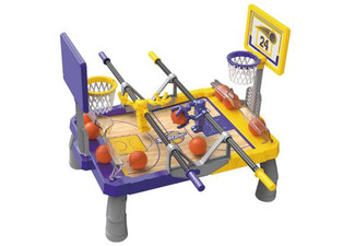 Purple & Yellow Foosketball Table Top Play Set with Stand