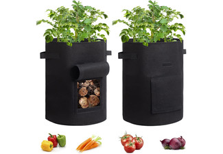 Potato Grow Bags with Flap - Available in Two Colours & Two Sizes