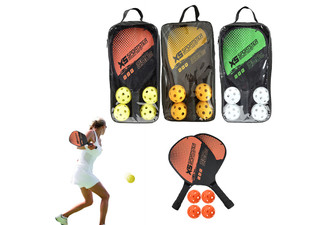 Pickleball Rackets Set - Available in Three Colours & Option for Two Sets