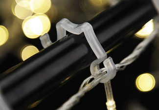 100-Piece Christmas Light Hooks - Available in Two Styles & Option for 200-Piece