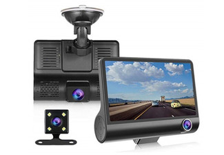 Three-Lens Car Dash Camera