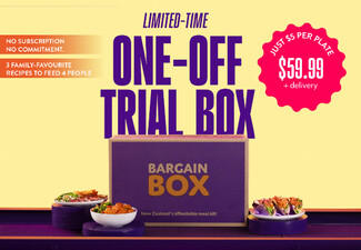 Save 52% - Try Bargain Box with No Commitment: Just $5 Per Meal, Only $59.99 + Delivery