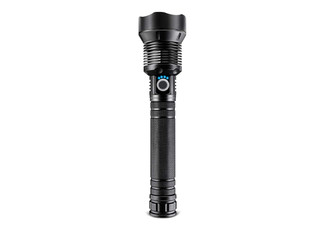 Zoomable LED Flashlight Water-Resistant Torch with 26650 Battery & USB Rechargeable