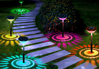 Four-Pack Solar Garden Pathway Light - Available in Two Colours & Option for Eight-Pack