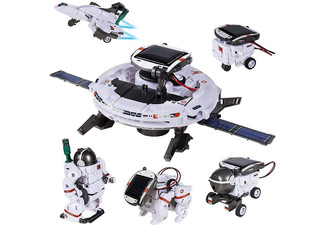 Six-in-One Kids Solar Actuated Space Fleet Kit Experiment Toy