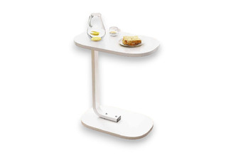 Ergonomic C-Shaped Side Table