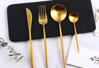 Gorgeous Golden Cutlery Set