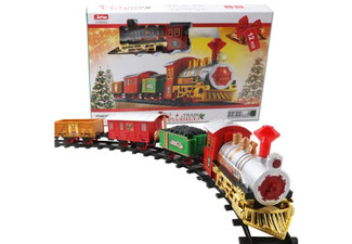 Christmas Express Train Set with Sound & Light