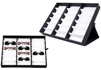 18-Slot Sunglasses Organiser Display Case