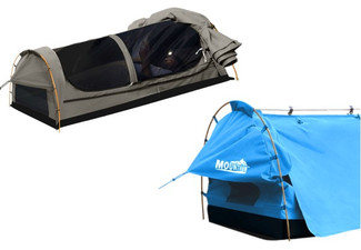 Mountview Double Swag Camping Dome Tent Set - Two Colours Available