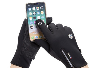 Non-Slip Water-Resistant Motorcycle Gloves - Three Colours & Three Sizes Available