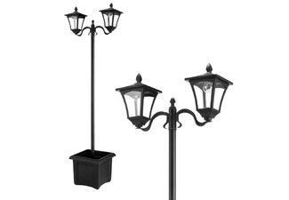 186cm Solar LED Outdoor Light Post with Planter