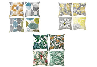 Four-Pack Nordic Cushion Case Range - Three Options Available