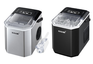 Maxkon 12kg Portable Ice Cube Maker with Handle - Two Colours Available