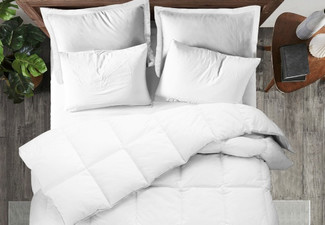500GSM Duck Down & Feather Duvet - Three Sizes Available