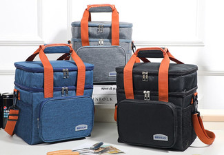 Thermal Insulated Food Container Cooler Bag - Three Colours Available