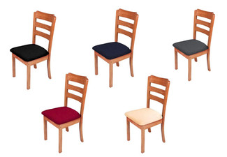 Elastic Chair Cushion Cover - Five Colours Available & Option for Two or Four-Pack