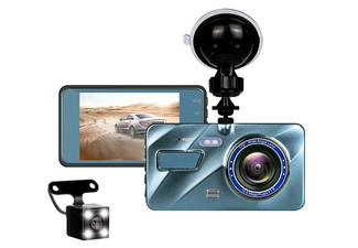 1080P Touch Screen Dual Dash Camera - Option for Two-Pack