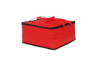 Red Insulated Food Delivery Cooler Bag 16.5inch