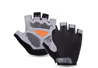 Fingerless Foam Pad Cycling Gloves - Two Sizes Available