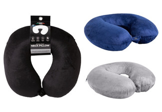 Milano Decor Memory Foam Travel Neck Pillow - Three Colours Available