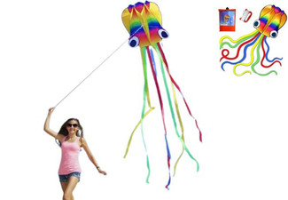 Rainbow Soft Octopus Kite - Option for Two-Set