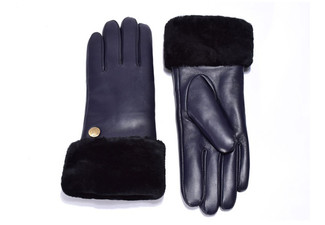 Auzland Women's 'Chloe' Classic Leather UGG Gloves - Three Sizes Available