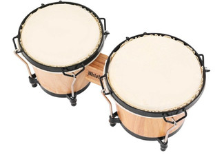 Seven & Eight-Inch Bongo Drum Set with Bag