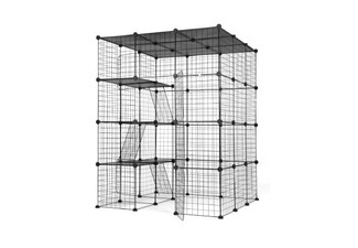 DIY Four-Tier 142cm Metal Cat Enclosure