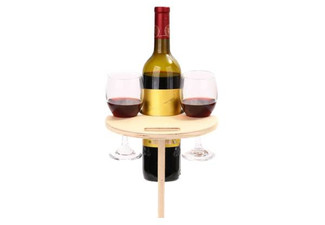 Foldable Outdoor Wine Table