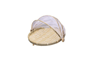 Bamboo Basket Food Cover - Available in Two Shapes & Three Sizes