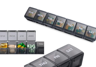 Two-Pack Weekly Pill Organiser - Available in Two Colours