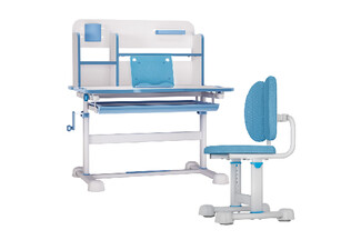 Adjustable Kids Study Desk & Chair Set with Tiltable Desktop - Available in Two Colours