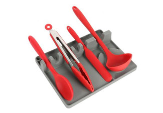 2-in-1 Silicone Utensil Holder - Three Colours Available