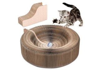 Collapsible Cat Scratcher Lounge Bed