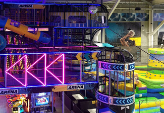 Mega Weekday Kids Deal incl. Indoor Playground Session, Arcade Card, & Meal - Option for Weekend Family Package