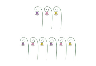 Nine-Pack Charming Lily Stakes Set