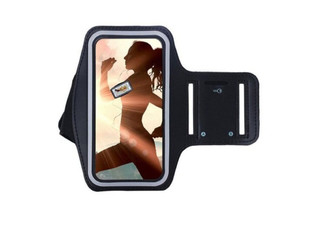 Minismile Running Waterproof Black Arm Band Case Bag Compatible with iPhone