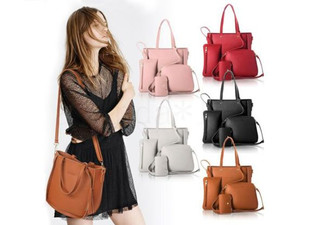 Four-Piece Women's Bag Set - Five Colours Available