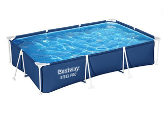 Bestway Steel Pro Frame 300x201x66cm Rectangular Above Ground Swimming Pool