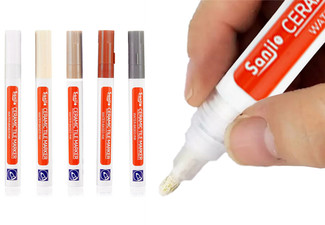 Five-Piece Grout Tile Repair Pen - Available in Five Colours & Option for 10-Piece