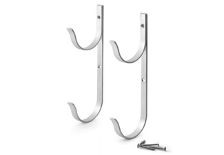 Two-Pack Fence Pool Pole Hanger - Option for Four-Pack