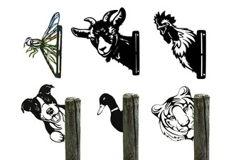 Metal Animal Garden Pendant - Six Options & Option for Two-Pack