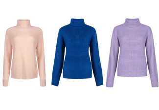 Knitwear World High-Neck Thermal Knit - Available in Three Colours & Four Sizes