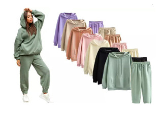 Oversized Fleece-Lined Tracksuit - Seven Colours & Four Sizes Available