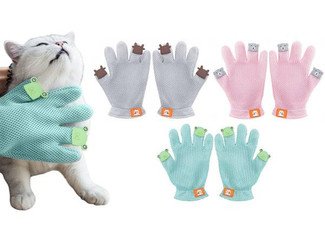 Pet Hair Removal Gloves - Three Colours Available & Option for Two-Pack